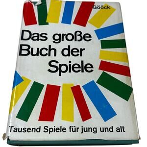 Das grosse Buch der Spiele, Roland Goock German 1966 Vintage Book GUC
